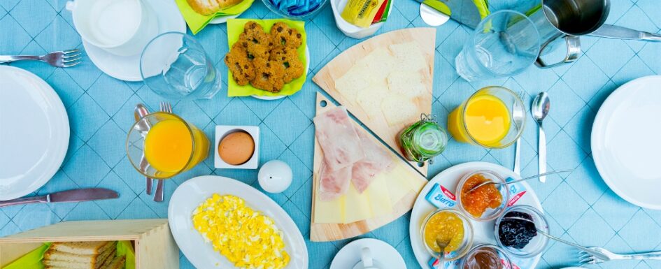 Immagine ritrae le specialità della colazione offerta
